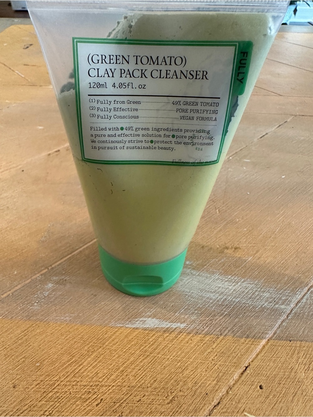 ✨ FULLY GREEN TOMATO CLAY PACK CLEANSER ✨